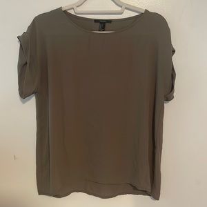 Army Green flowy blouse size small